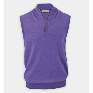 NWT Donald Ross Merino Wool 1/4 Zip Vest XL